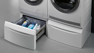 El espacioso y práctico pedestal para colada