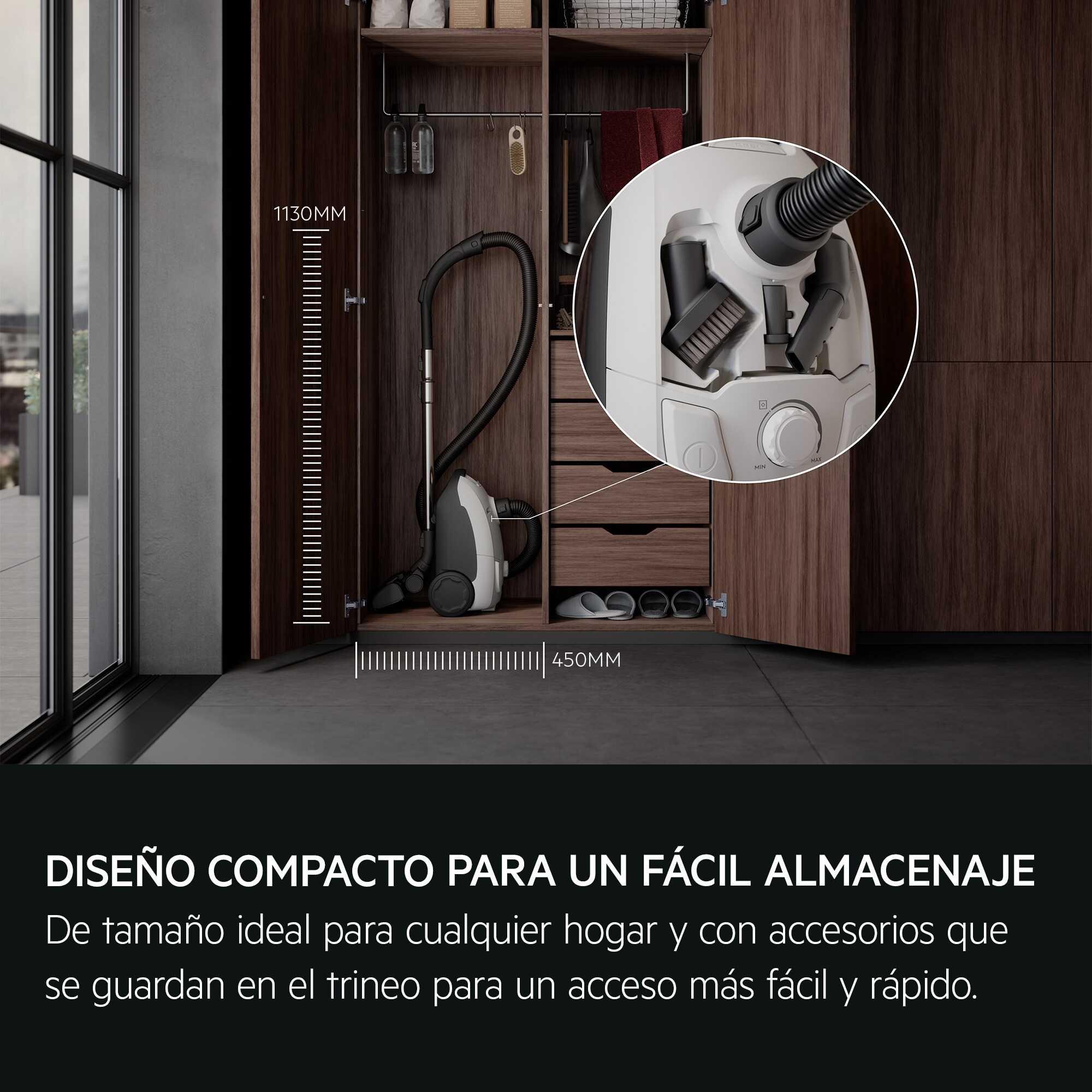 AEG - Aspiradora con bolsa - AB51C1SW
