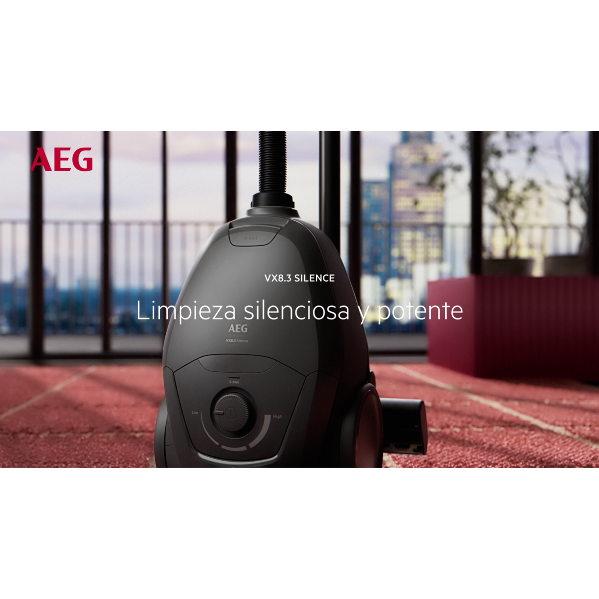 AEG - Aspiradora con bolsa - VX83-2EBR