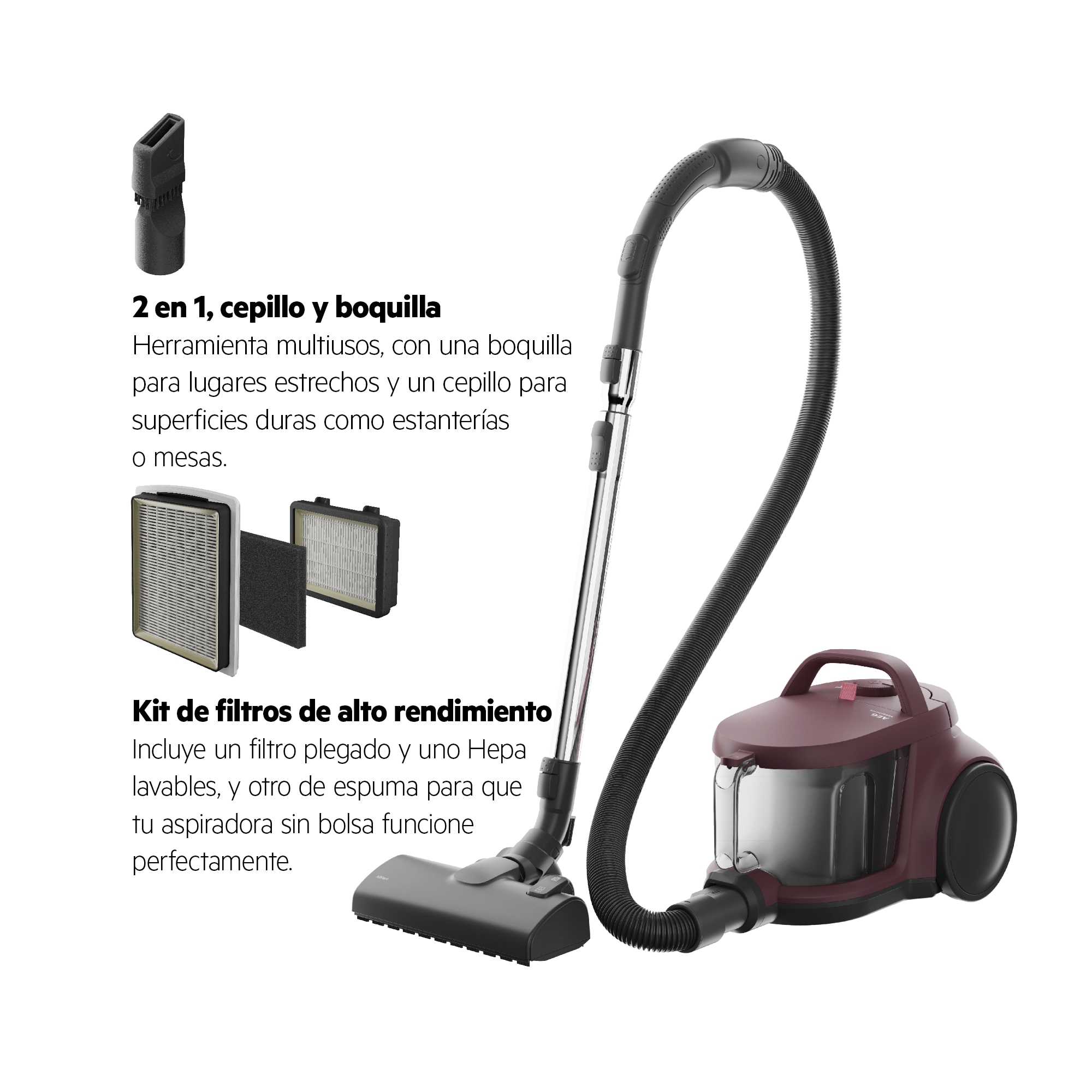 AEG - Aspiradora sin bolsa - AL51C1DRF