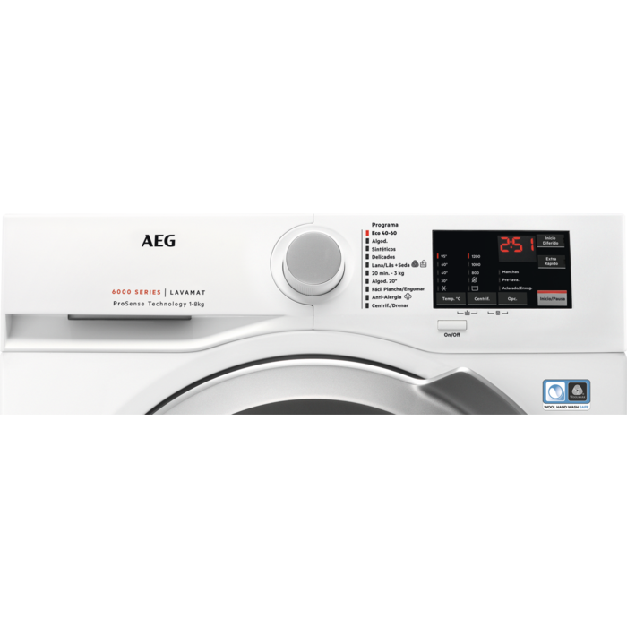 AEG - Lavadora de carga frontal - LFA6I8275A