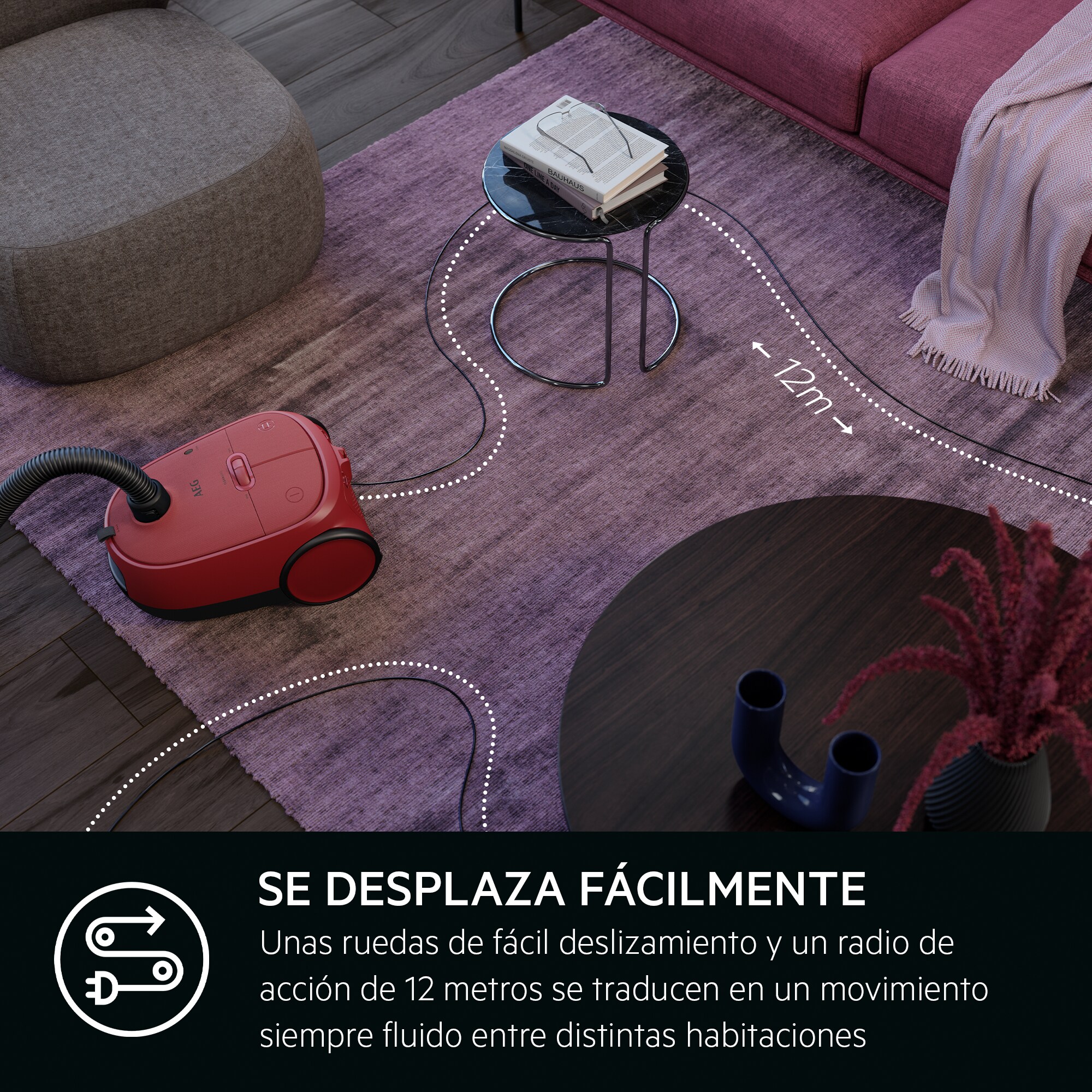 AEG - Aspiradora con bolsa - AB61C2DB