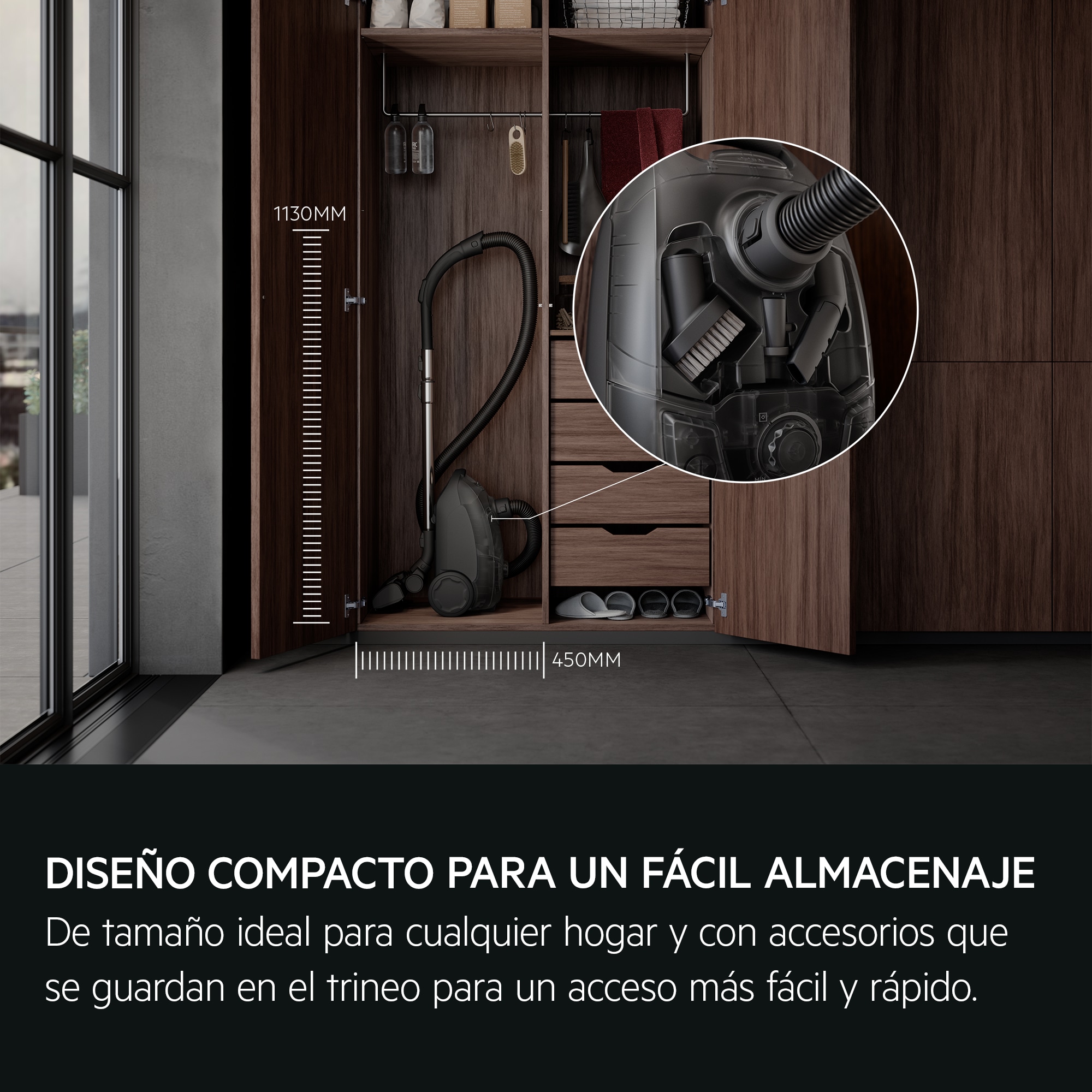 AEG - Aspiradora con bolsa - AB51C1GG