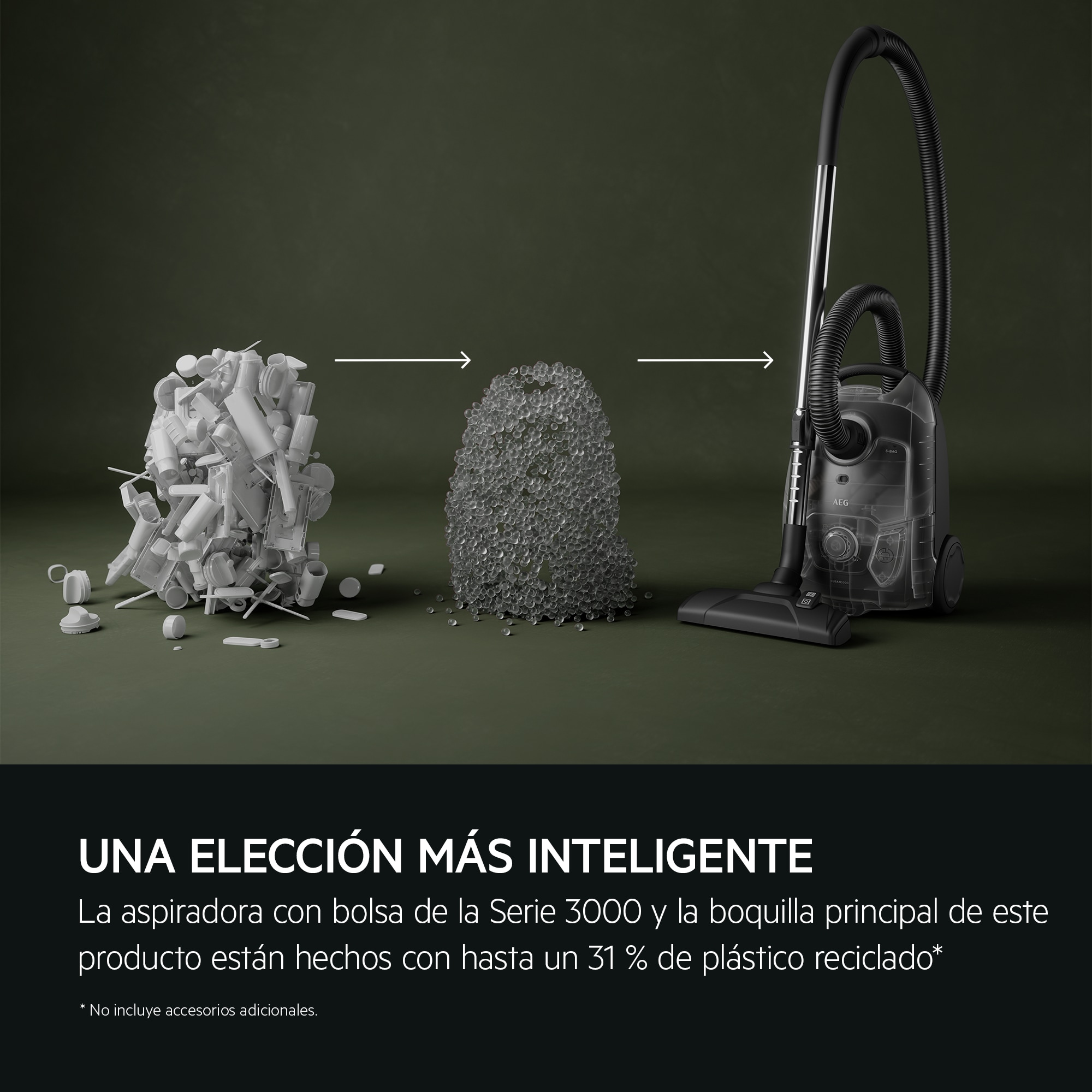 AEG - Aspiradora con bolsa - AB31C1GG