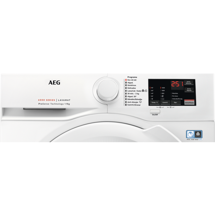 AEG - Lavadora de carga frontal - L6FBI947P