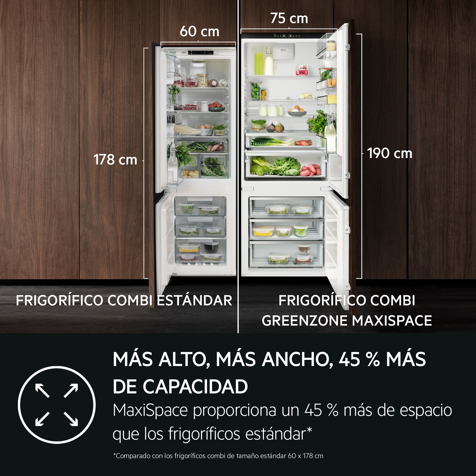 AEG - Frigorífico combi integrable - PCB7000L