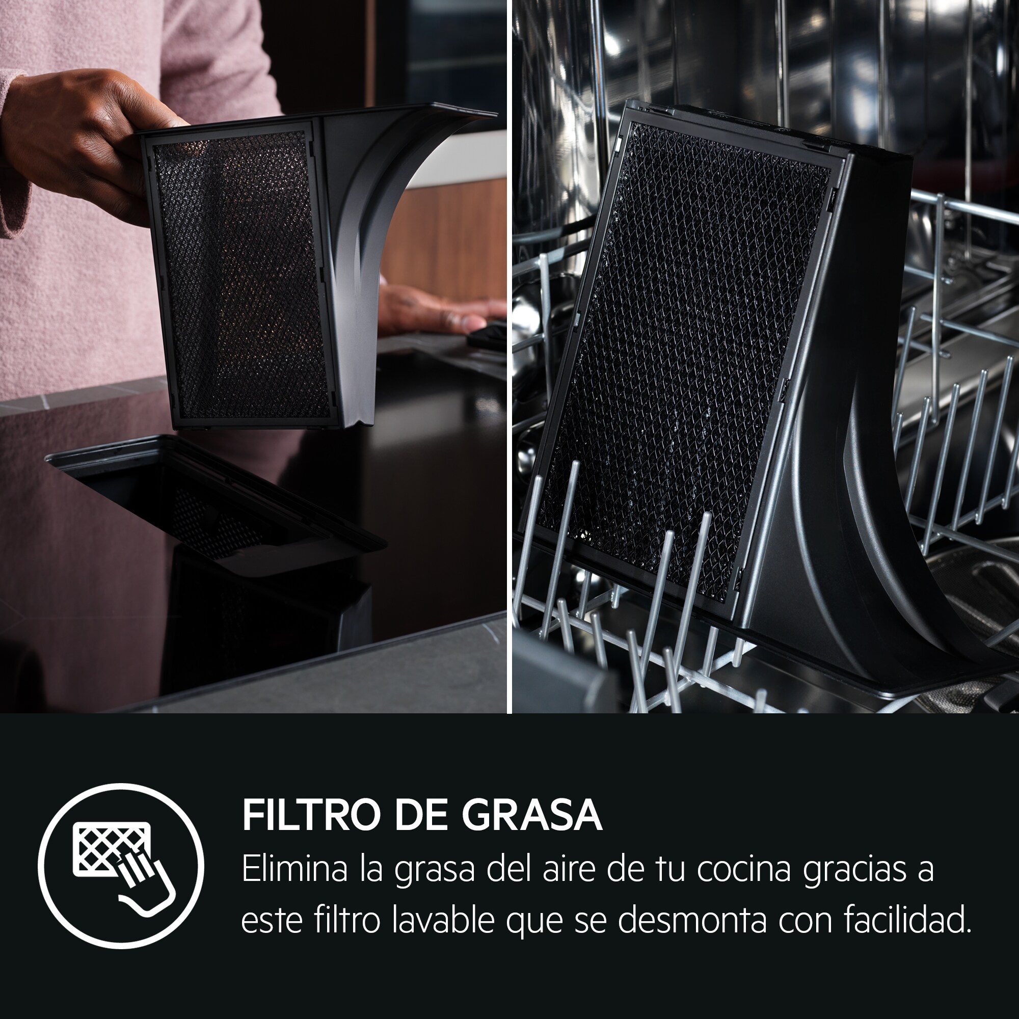 AEG - Placa con campana integrada - TCH74B01FB