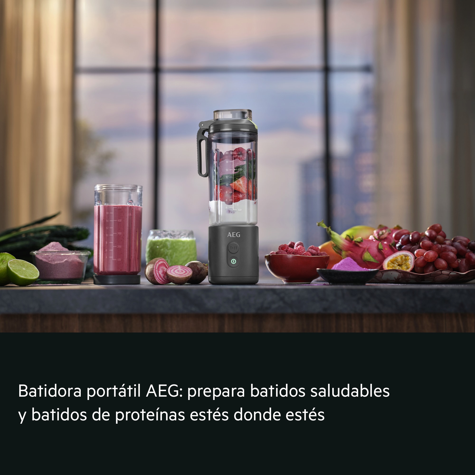 Batidora portátil AEG: prepara batidos saludables y batidos de proteínas estés donde estés