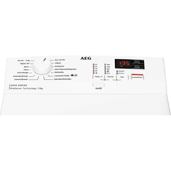 AEG - Lavadora de carga superior - LTA6K7230B