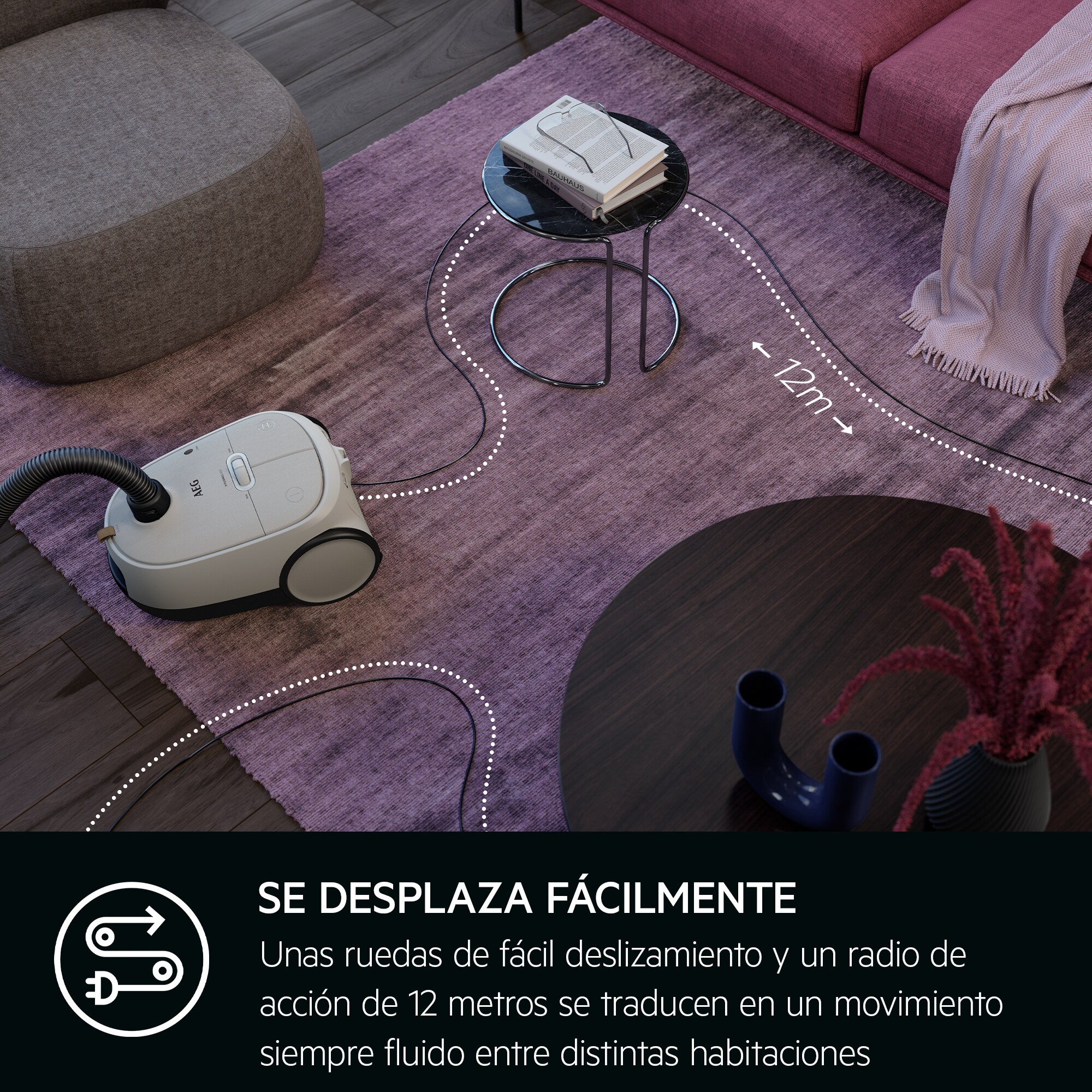 AEG - Aspiradora con bolsa - AB61H6SW