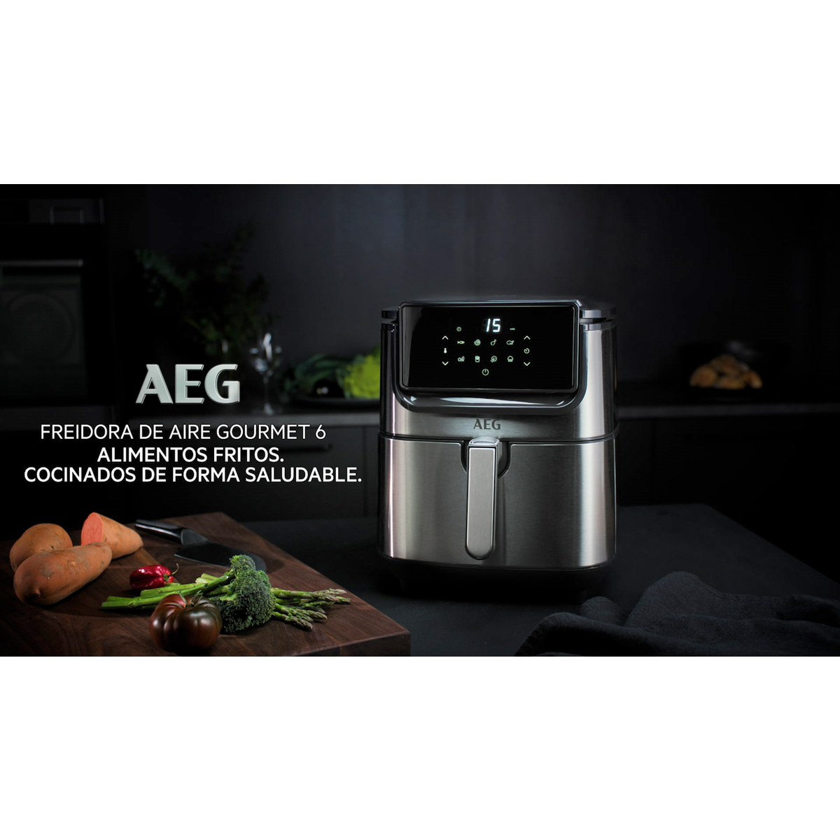 AEG - Freidora de aire - AF6-1-6ST