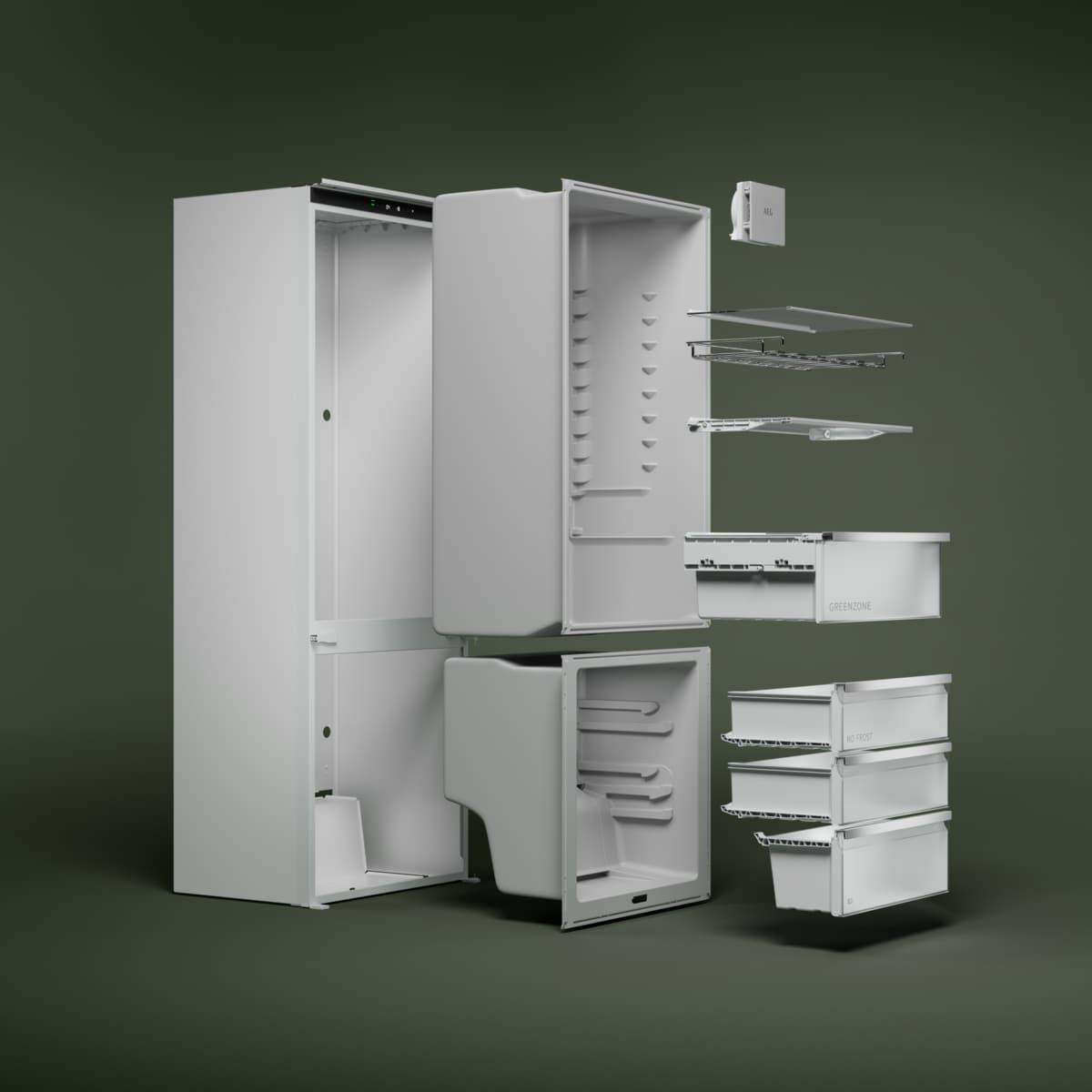 AEG - Frigorífico combi integrable - NSC6M18FDS