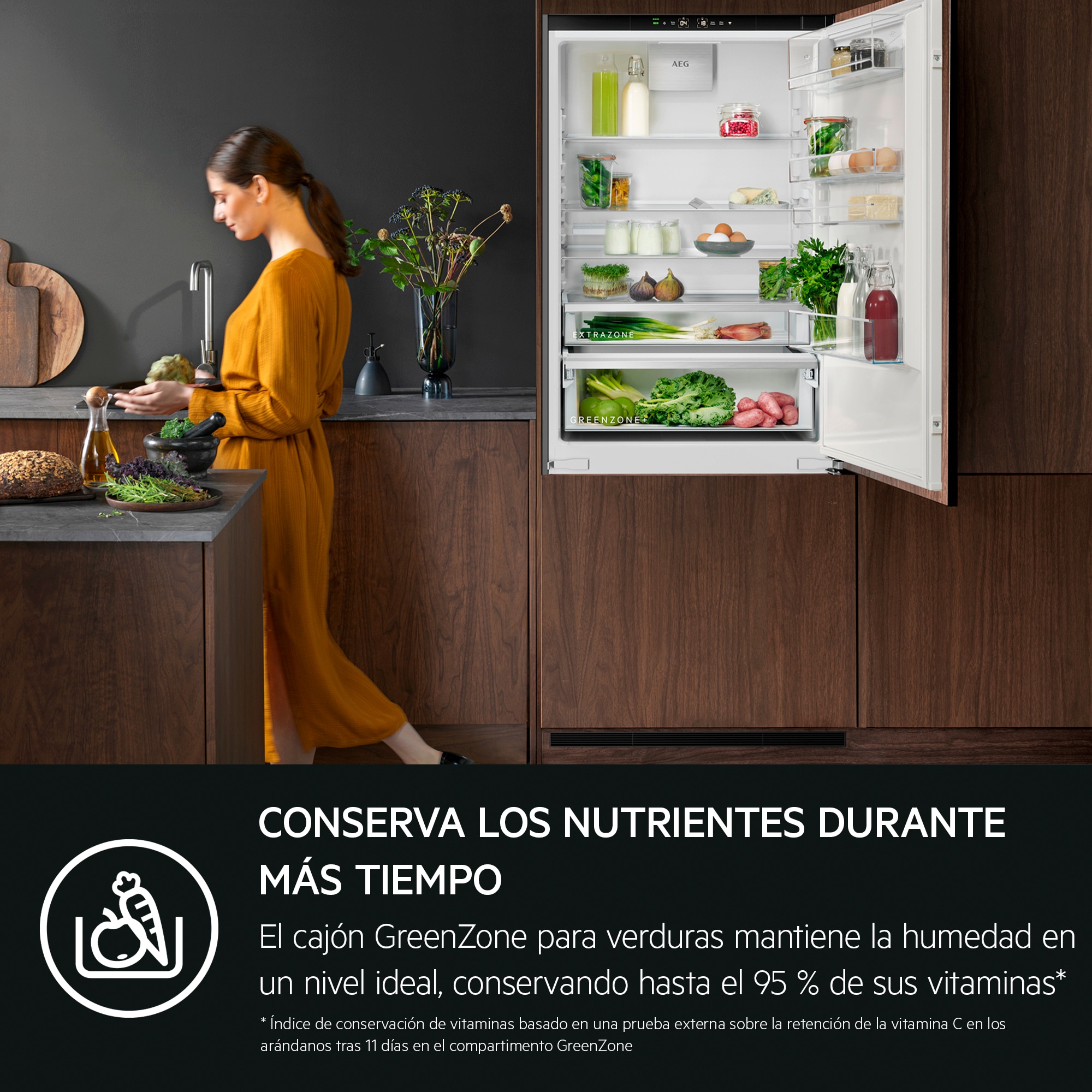 AEG - Frigorífico combi integrable - NSC8M181DC