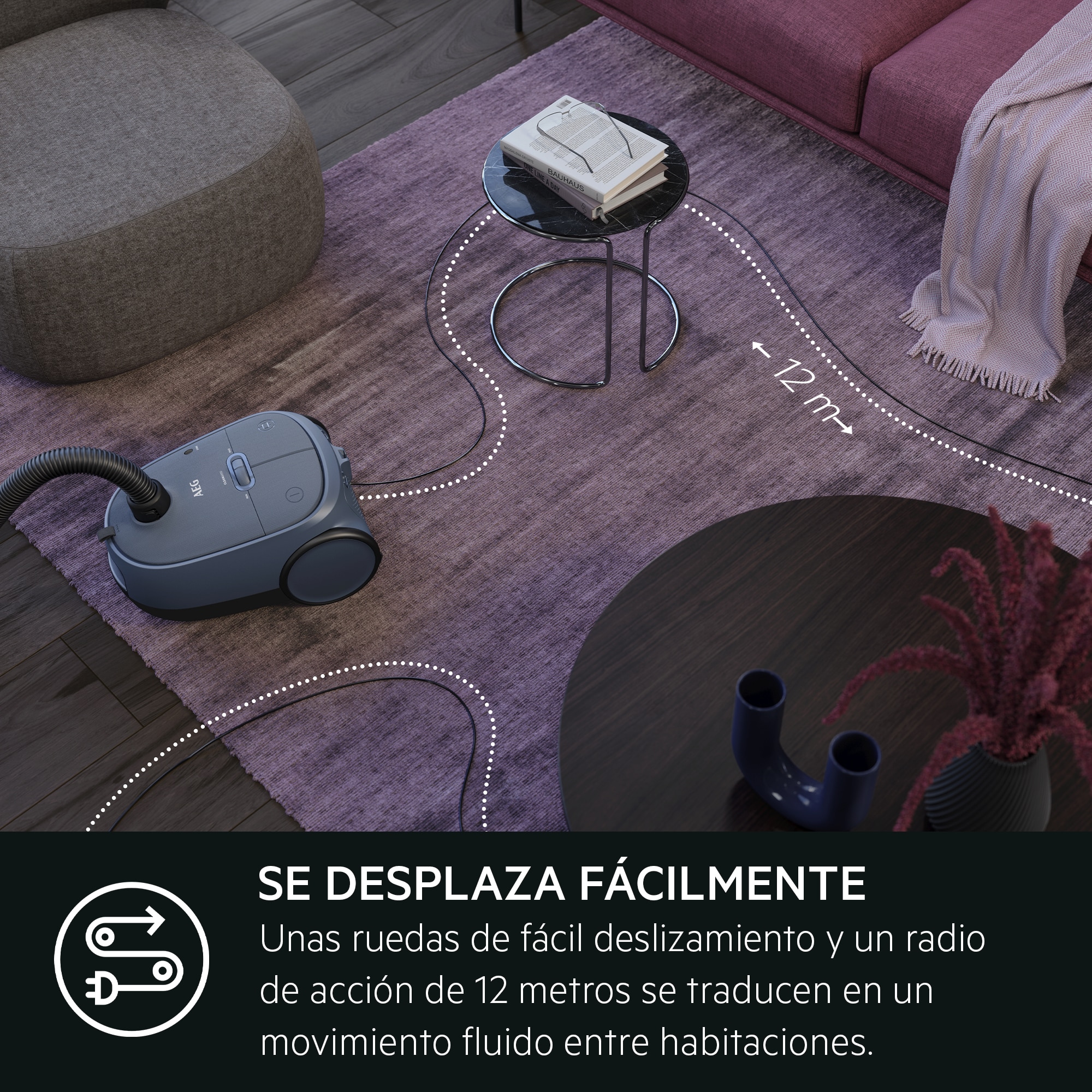 AEG - Aspiradora con bolsa - AB61C2DB