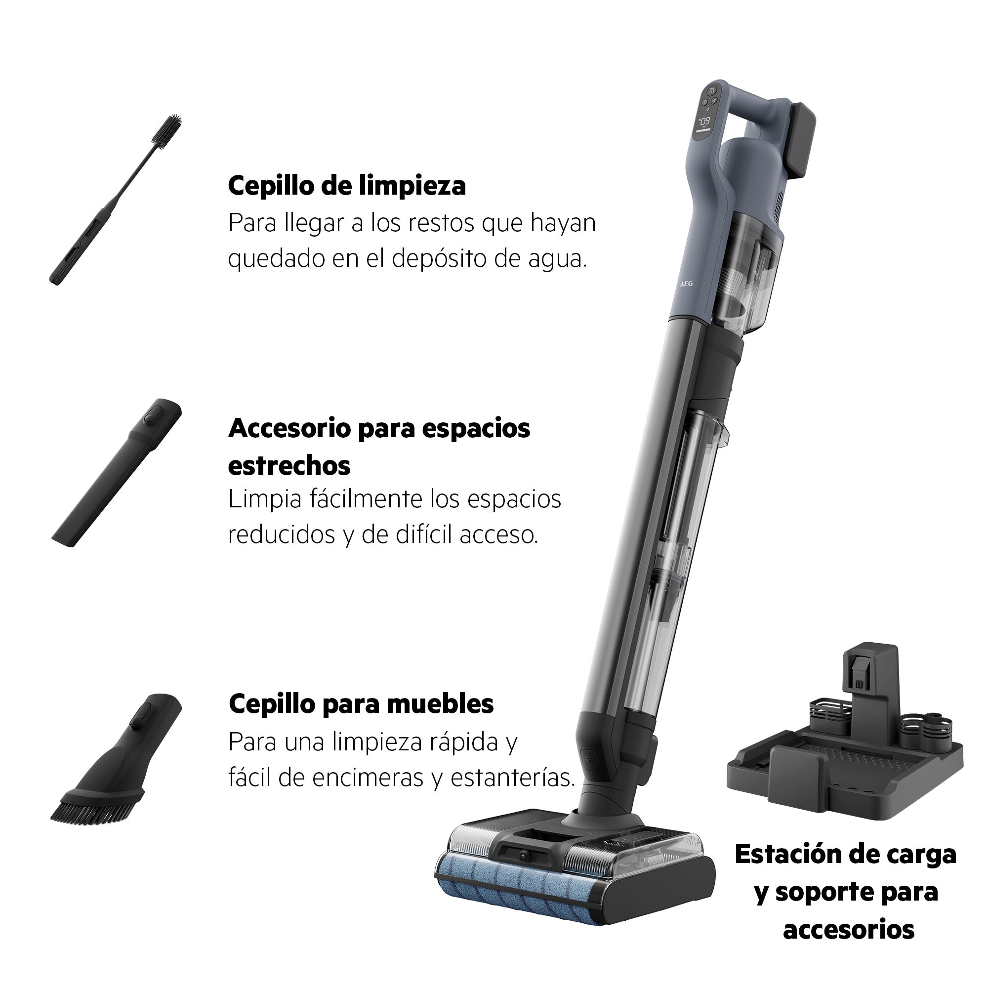 AEG - Aspiradoras sin cable Wet & Dry - AW82U1DB