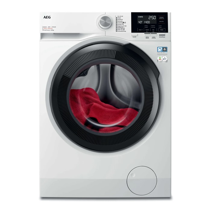 AEG Lavadora secadora de libre instalación Serie 7000 ProSteam® de 9.0 kg LWR7194M4B