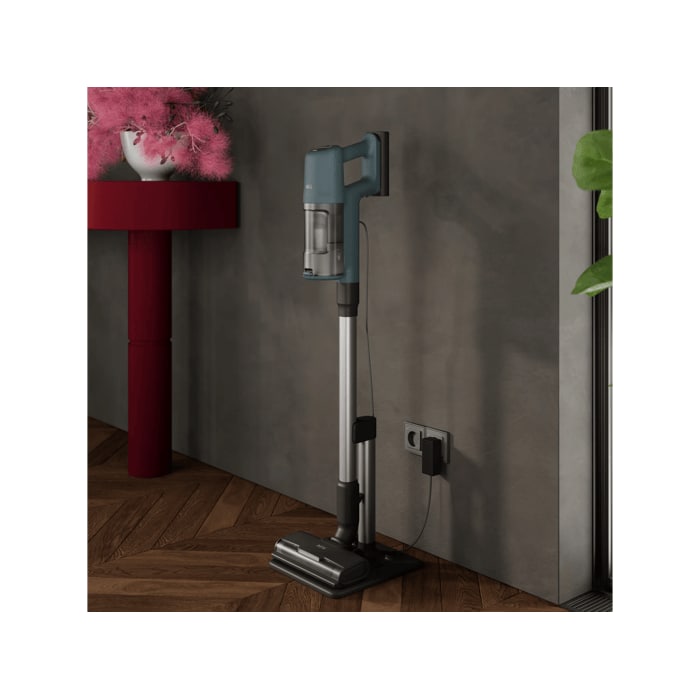 Cordless cleaner designed for easy and convenient storage.