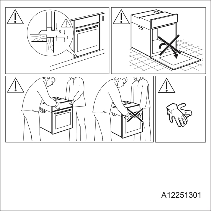 No tires del horno desde el tirador de la puerta y utiliza guantes