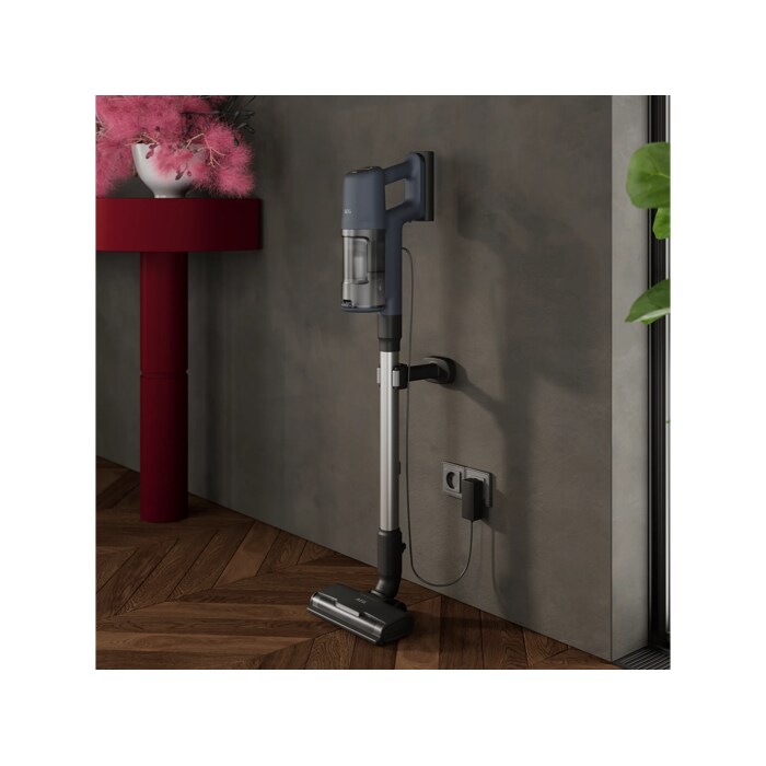 Cordless cleaner designed for easy and convenient storage.