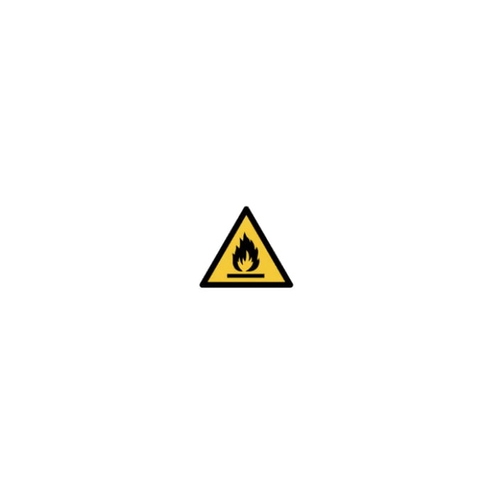 ¡Advertencia!: materiales inflamables