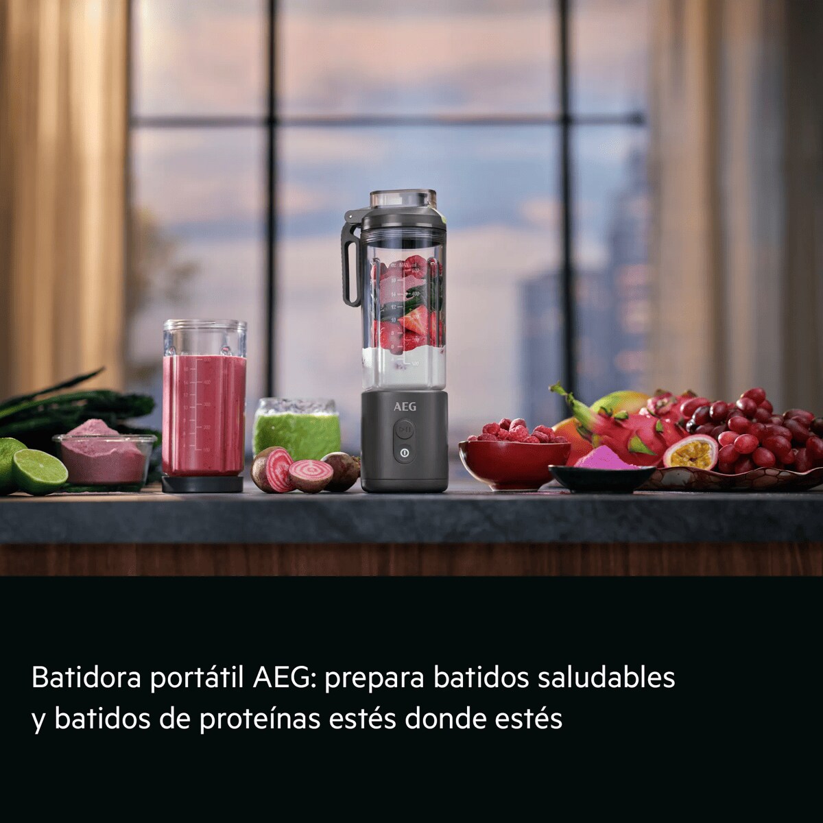 Batidora portátil AEG: prepara batidos saludables y batidos de proteínas estés donde estés