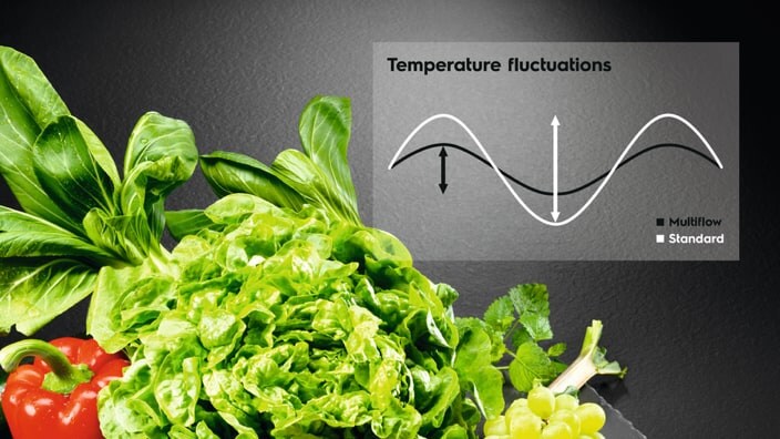 Ensalada en el frigorífico con Multiflow