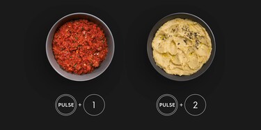 Humus y Salsa preparados con Gourmet 7 Compact