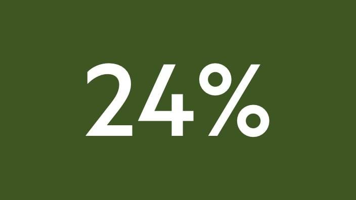 un 24 %