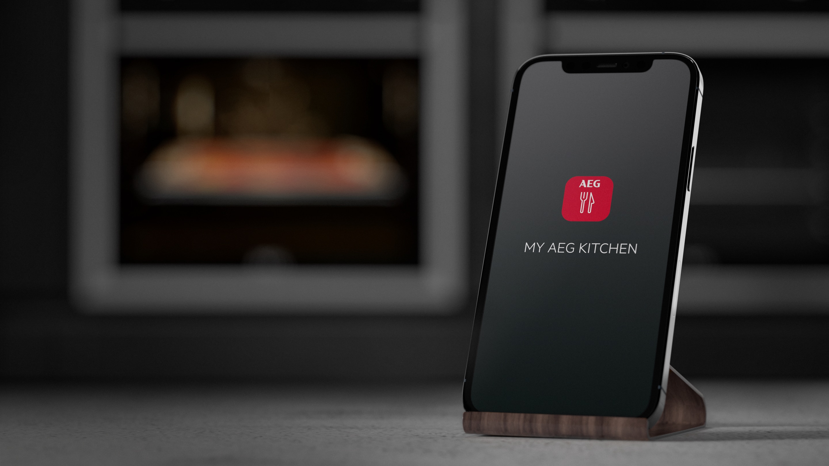 Aplicación AEG Kitchen en un teléfono