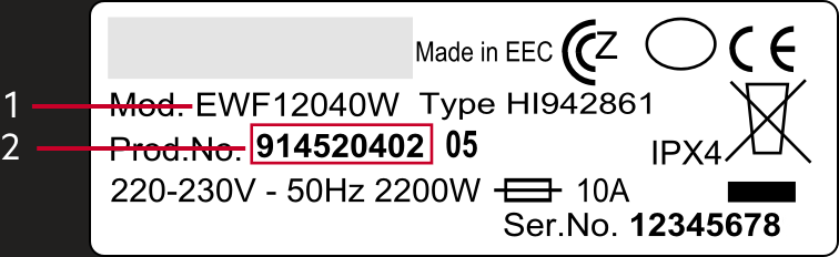¿Dónde encontrar el modelo o PNC de mi electrodoméstico?