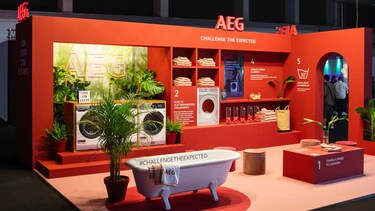 Stand de AEG en la edición de septiembre de la MBFWMadrid
