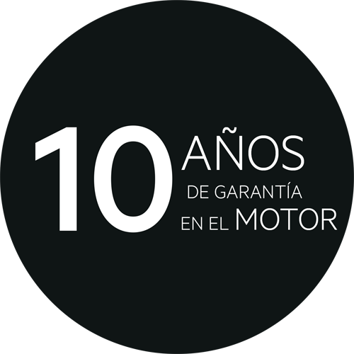10 años de garantía en el motor